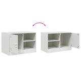 TV Cabinet White 67x39x44 cm Steel 841701