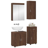 Bathroom Furniture Set TULUM 4 pcs Brown Oak 60 x 34 x 63 cm 3398051