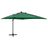 Cantilever Garden Parasol Green Polyester Large Rotatable 312345