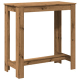 Bar Table Artisan Oak 102x50x103.5 cm Engineered Wood 854417