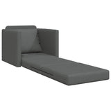 Sofa Bed Dark Grey 74 x 77 x 81 cm Fabric 4106622