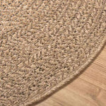ZNTS Rug ZIZUR 120 cm Jute Look Indoor and Outdoor 364836