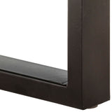 Bench 110 cm Solid Reclaimed Wood and Steel 286458
