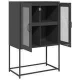 ZNTS Highboard Black 68x39x107 cm Steel 853374