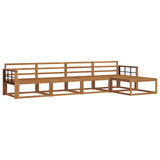 Outdoor Sofa Set 5 pcs Natural Solid Acacia Wood 3367447