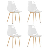Dining Chairs 4 pcs Transparent PET 338063