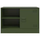 TV Cabinets 2 pcs Olive Green 67x39x44 cm Steel 841700