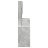 Dressing Table with Cabinet Concrete Grey 80x35x132 cm 848237