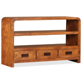 TV Cabinet Solid Wood Acacia 90x30x55 cm 244681