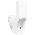 Ceramic Toilet Back Water Flow White 240376