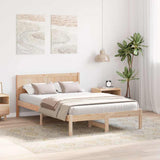 Bed Frame Brown 120 x 200 cm Solid Pine wood 872191