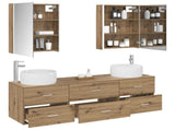 Bathroom Furniture Set 5 pcs Artisan Oak 3407014
