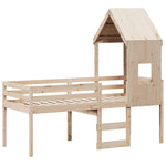 High Sleeper Bed without Mattress 80x200 cm Solid Wood Pine 3282010