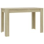 ZNTS Dining Table Sonoma Oak 120x60x76 cm Engineered Wood 800435