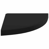 Floating Corner Shelves 4 pcs Black 35x35x3.8 cm MDF 323921