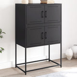 Sideboard Black 68.5x38.5x107 cm Steel 846482