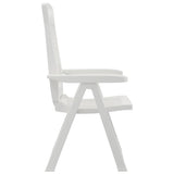 Garden Reclining Chair Set of 2 White Polypropylene Medium 364710