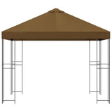 Gazebo 3 x 3 m Taupe Polyester and Steel 190 gsm 900330