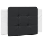 Bed Frame without Mattress "Zadar" White and Black 90x200 cm Faux Leather 3208162