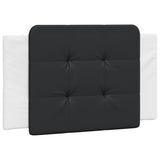 Bed Frame without Mattress "Zadar" White and Black 90x200 cm Faux Leather 3208162