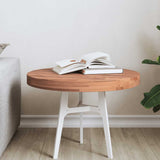 Table Top 50x4 cm Round Solid Wood Beech 355943