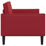 XXL Armchair Burgundy Faux Leather 42043533