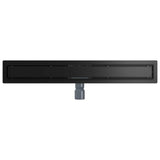2 in 1 Shower Drain Black 70 cm Stainless Steel 304 42015945