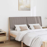 Upholstered Headboard Taupe 150 cm Solid Pine Wood 879392