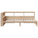 Bookcase Bed without Mattress 90x200 cm Solid Wood Pine 3324358