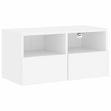 5 Piece TV Wall Units White Engineered Wood 3216539