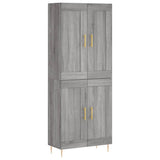 Highboard Grey Sonoma 69,5x34x180 cm Engineered Wood 3199679