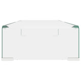 ZNTS TV Stand/Monitor Riser Glass Clear 70x30x13 cm 244128