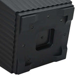 Square Flower Pot 24 pcs Black 28.5 x 28.5 x 22 cm Plastic 42020351
