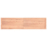 Table Top Light Brown 200x50x cm Treated Solid Wood Oak 3156397