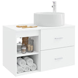 Bathroom Furniture Set 2 pcs White Engineered Wood 3403928