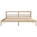 Bed Frame without Mattress 200x200 cm Solid Wood Pine 3305730