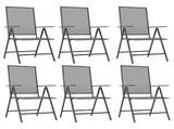 Garden Dining Set Anthracite Powder-Coated Steel 200 x 100 x 72 cm 3187983