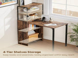 Folding Shelf and Work Table - Brown/Black T3398P553193