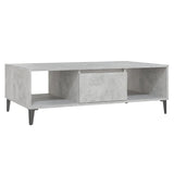 ZNTS Coffee Table Concrete Grey 103.5x60x35 cm Engineered Wood 806026