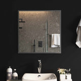 LED Bathroom Mirror Transparent 60 x 60 cm Tempered Glass 42045809