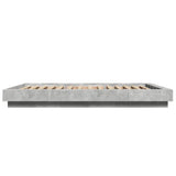 Bed Frame with LED Lights without Mattress Concrete Grey 120x190cm 3281143