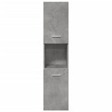 3 Piece Bathroom Furniture Set Concrete Grey Engineered Wood 3324867