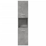 ZNTS 3 Piece Bathroom Furniture Set Concrete Grey Engineered Wood 3324867