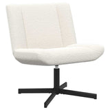 Swivel Chair Cream 63 x 75 x 76 cm Sheepskin 42007335