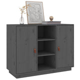 Sideboard Grey 100x40x75 cm Solid Wood Pine 820134