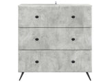 Drawer Cabinet Concrete Grey 66 x 34.5 x 90 cm Engineered Wood 895528