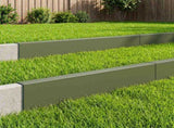 Garden Cover Profile 10 pcs 100 x 5 x 15 cm Steel Olive Green 8012941
