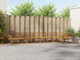 Outdoor Sofa Set 5 pcs Natural Solid Acacia Wood 3367577