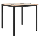 Dining Table Natural 80 x 80 x 75 cm Solid Pine Wood 892783