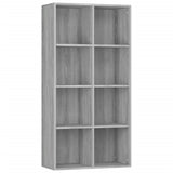 Book Cabinet/Sideboard Grey Sonoma 66x30x130 cm Engineered Wood 815250